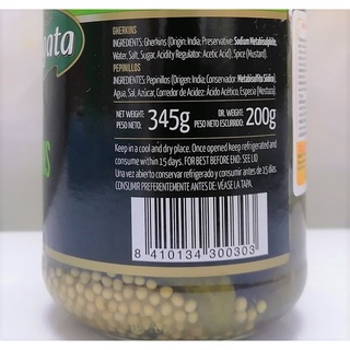 [Lọ 345g] DƯA LEO (DƯA CHUỘT) NGÂM [Spain] FRAGATA Gherkins (tgc)