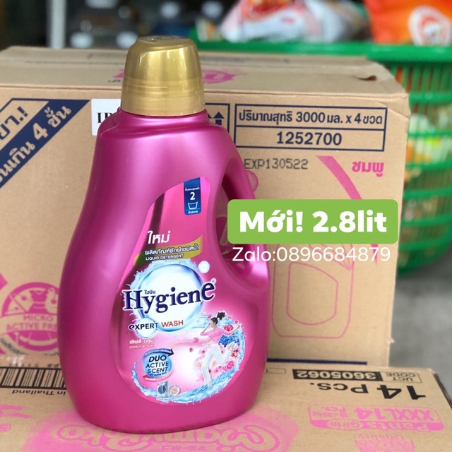 Nước giặt và xả 2 trong 1 Hygiene Thái Lan 2800ml