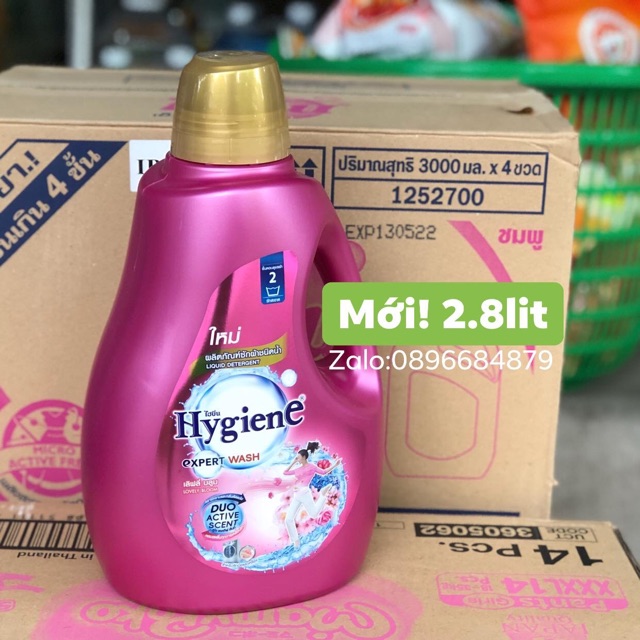 Nước giặt và xả 2 trong 1 Hygiene Thái Lan 3000ml