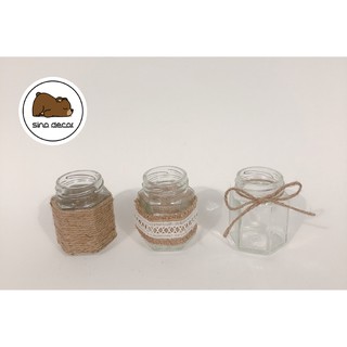 LỌ THỦY TINH LỤC GIÁC CẮM HOA, DECOR NHÀ CỬA