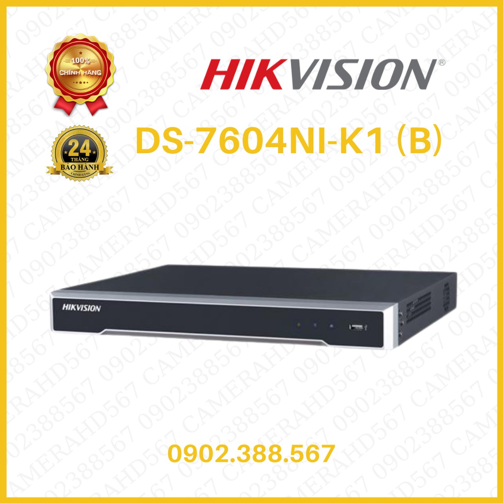 Đầu ghi hình camera IP 4 kênh HIKVISION DS-7604NI-K1(B)