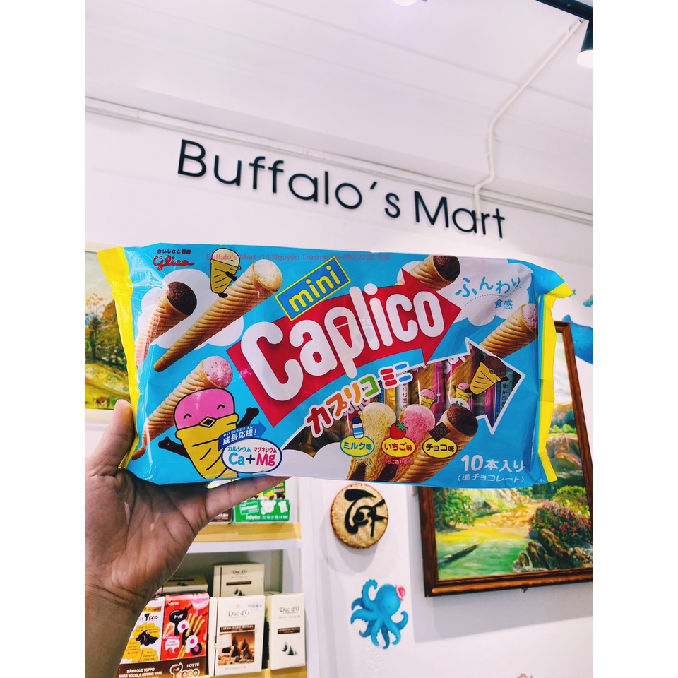 Bánh ốc quế Nhật Bản Bourbon Glico Caplico 87g-Hàng nhập khẩu chính hãng