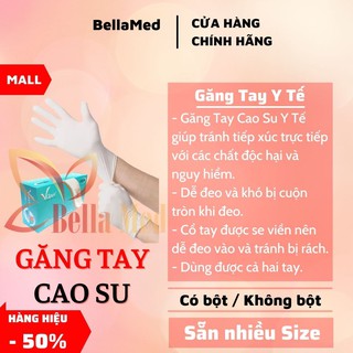 Mã COSDAY336 -10% đơn 150K găng tay y tế không bột và có bột hộp 100 cái