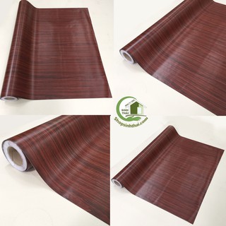 Giấy dán tường vân gỗ, [ 50cm x khổ 1,2m ] có sẵn keo