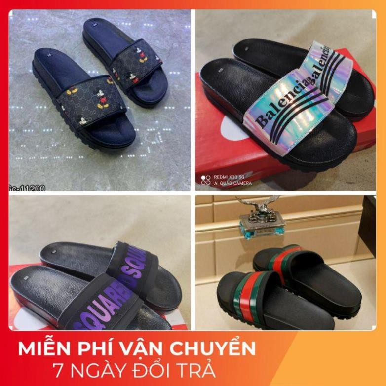 ⚡HÀNG SIÊU CẤP⚡ Dép nam, Dép chuột Mickey nâu đen đế chống nước cao cấp