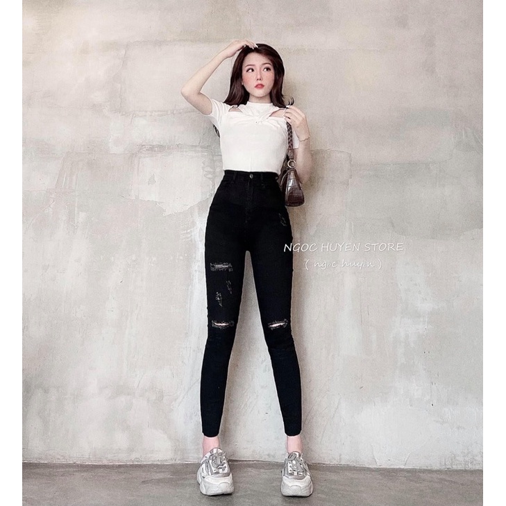 Quần jean ôm lưng siêu cao co giãn tốt, hình thật kèm video | BigBuy360 - bigbuy360.vn