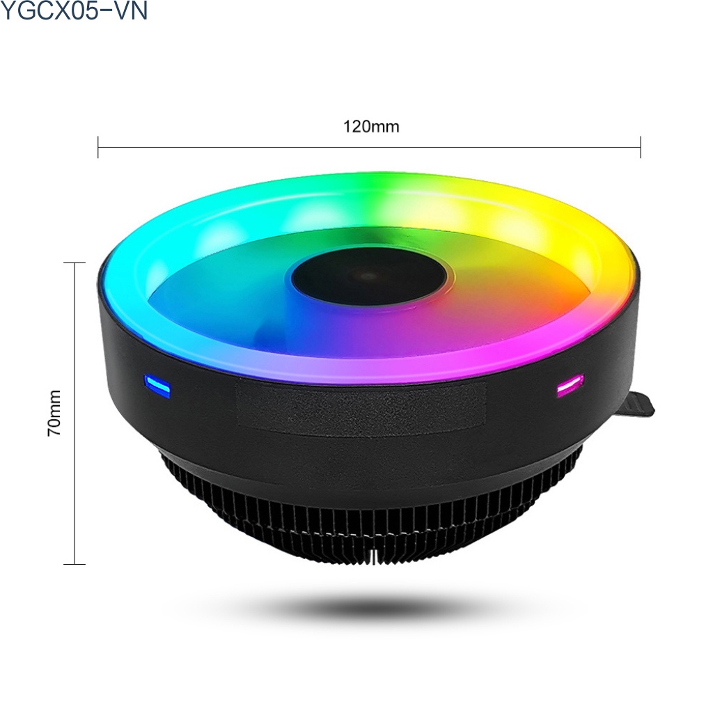 Quạt Tản Nhiệt Cpu Có Đèn Led Rgb Dc 12v 3p