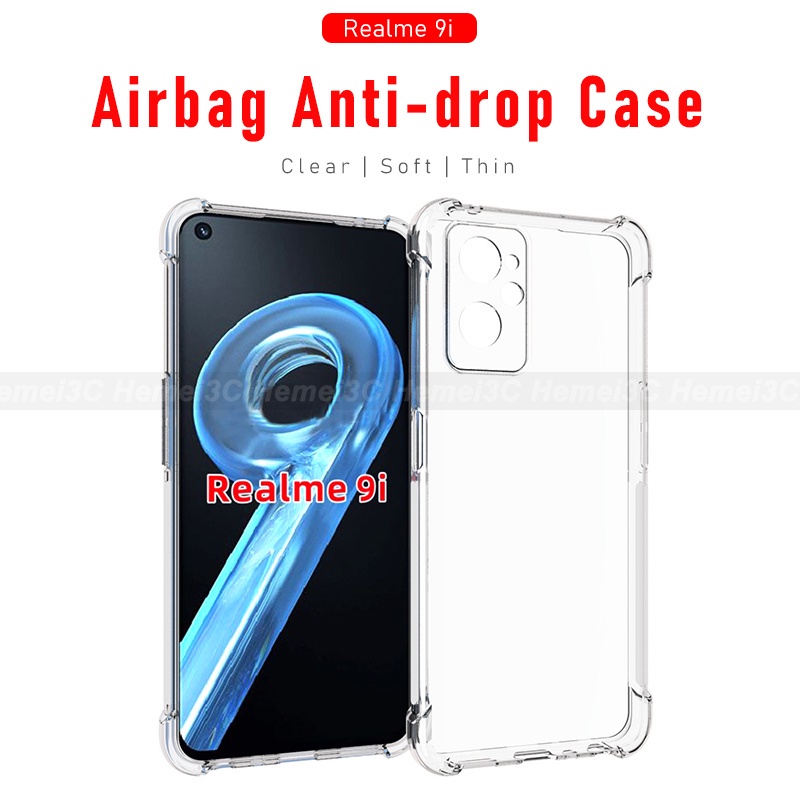 Ốp Điện Thoại TPU Mềm Trong Suốt Có Túi Khí Bảo Vệ Cho Realme 9i Realme9i