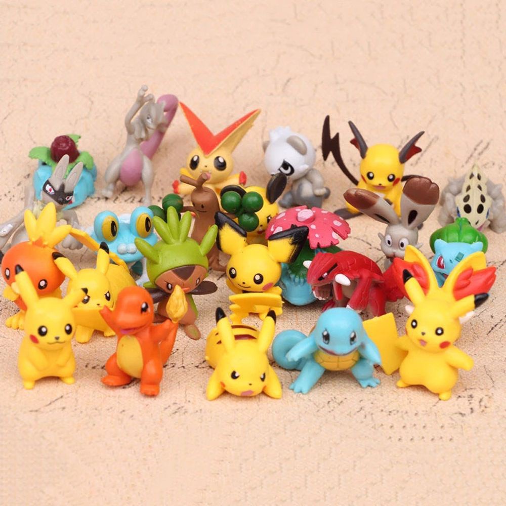 Epoch Set 24 Mô Hình Đồ Chơi Nhân Vật Hoạt Hình Pokemon Mini 4-5cm