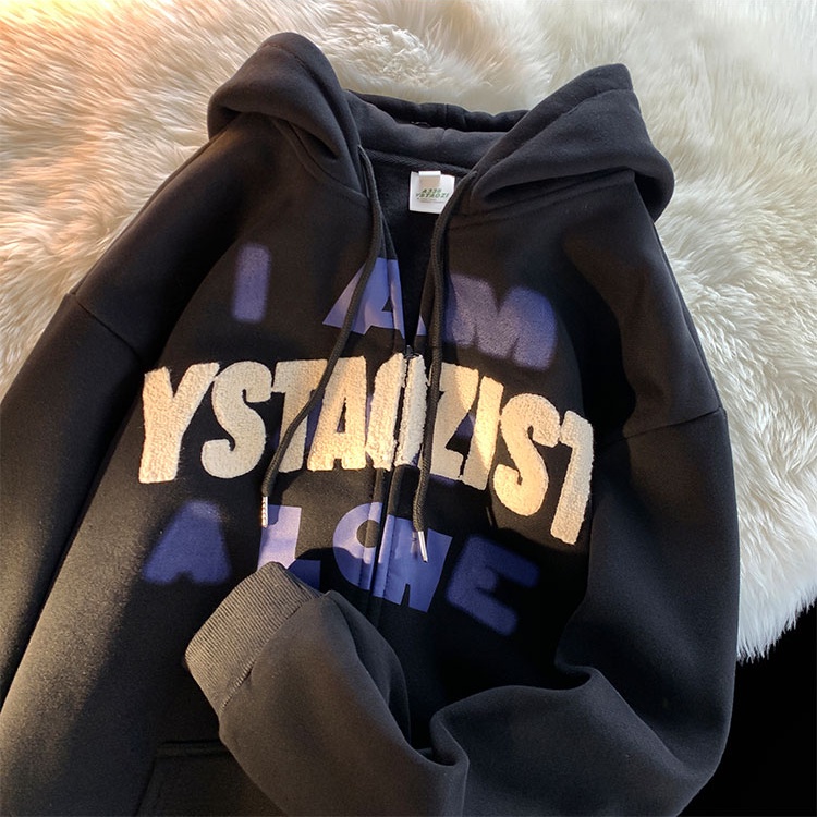 Áo hoodie nam thời trang chữ in bigsize nam áo hoodie phong cách Hàn Quốc cổ điển nữ zip hoodie giản dị lỏng lẻo unisex hoodie