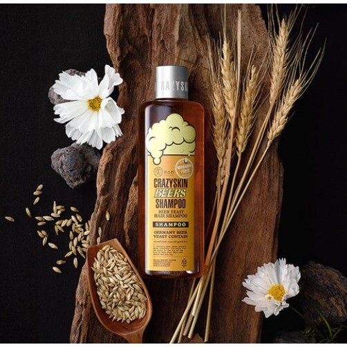 Dầu gội chống rụng tóc men bia Crazy Skin 300g