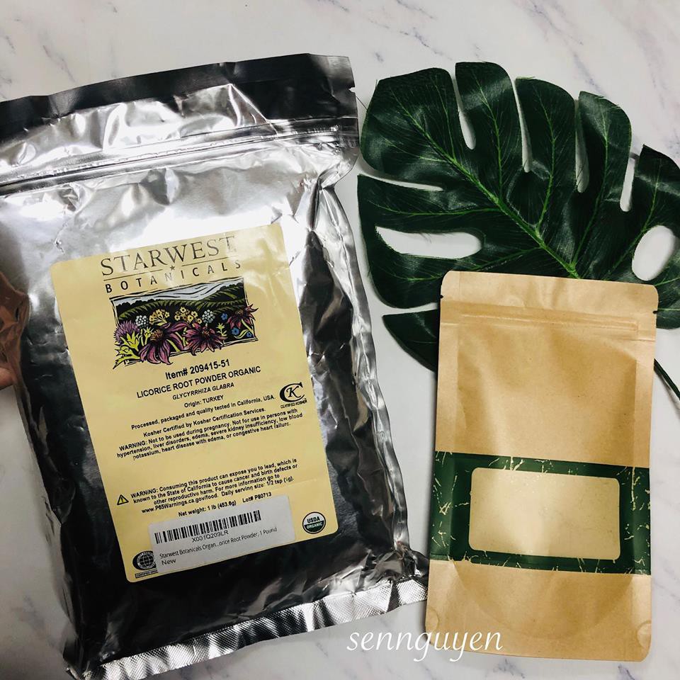 Bột Rễ Cây Cam Thảo Licorice Root Powder.