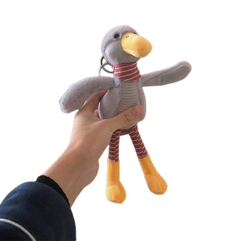 Móc Chìa Khóa Hình Vịt Nhồi Bông Mềm Mại Dễ Thương