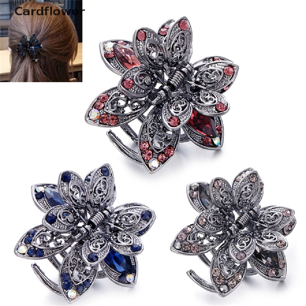 Kẹp Tóc Càng Cua Đính Đá Pha Lê Sang Trọng Cho Nữ