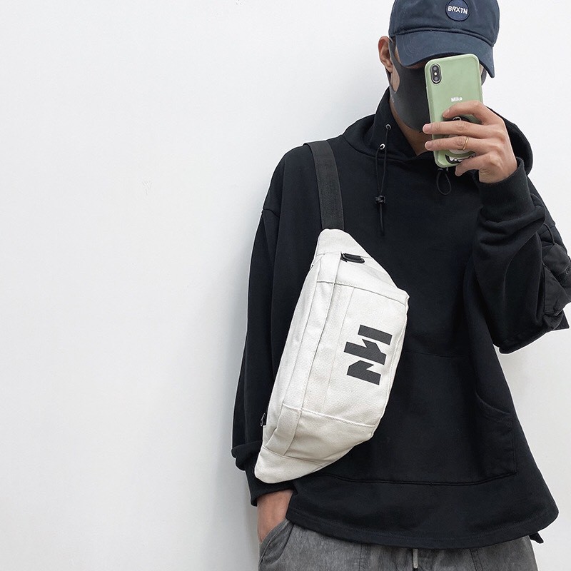 HeyMister - Túi bao tử HeyMister Black-White Bag nam nữ HM10 | BigBuy360 - bigbuy360.vn