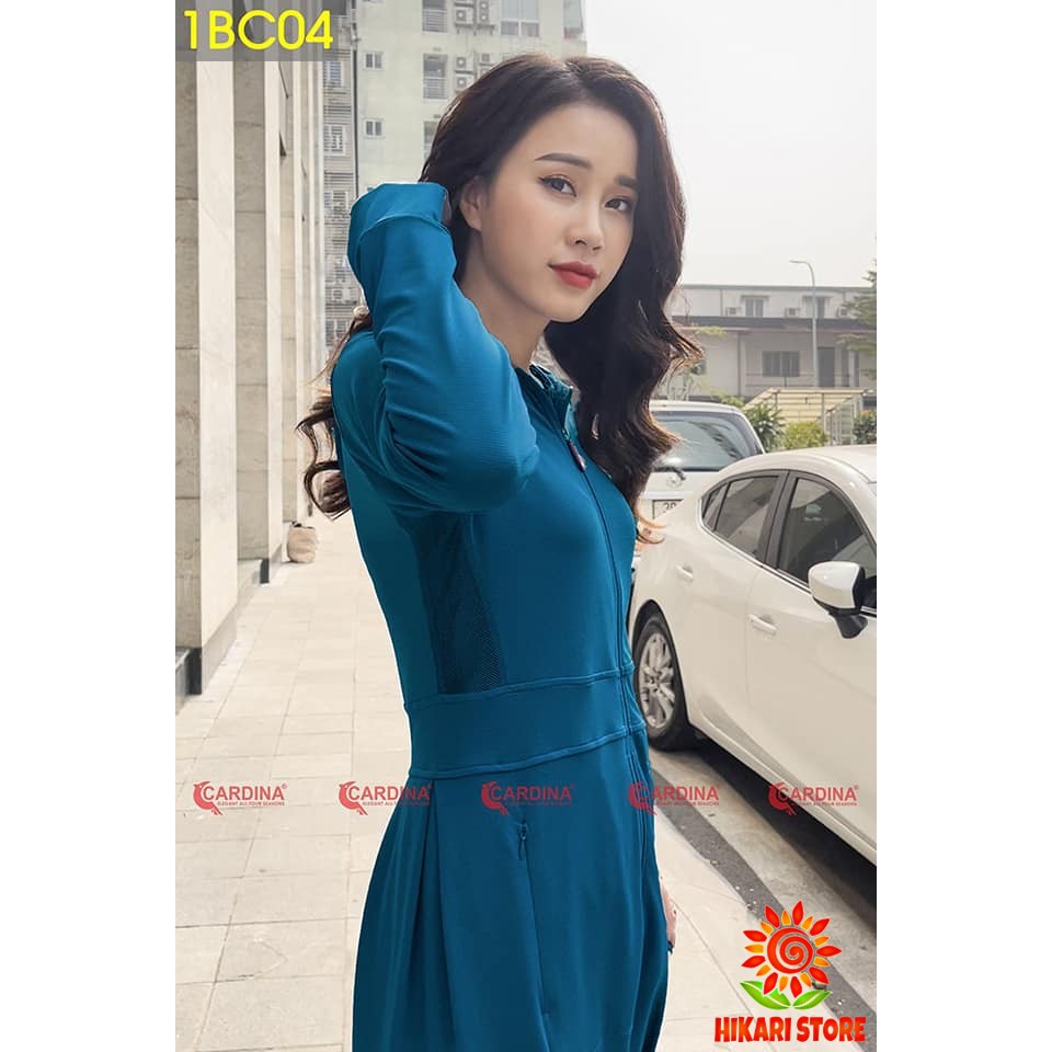 Áo Chống Nắng Nữ Toàn Thân Cardina Nhật Bản 2021 - Vải thun lạnh làm mát, chống tia UV, lưới tản nhiệt, kèm khẩu trang | BigBuy360 - bigbuy360.vn