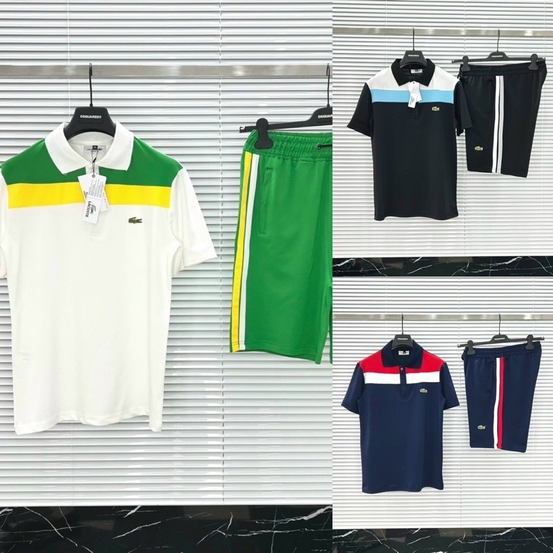 Bộ Thể Thao Nam Lacoste Phối Màu Thoáng Mát - Bộ Lacotes Nam Cao Cấp