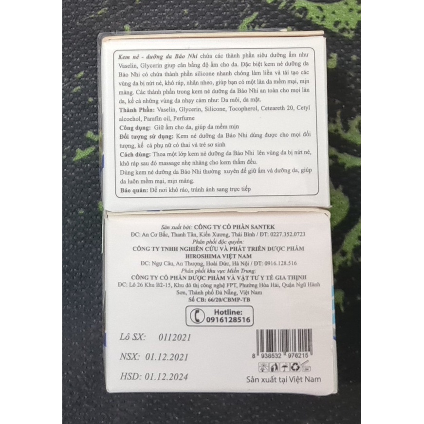 Kem Nẻ Dưỡng Da Bảo Nhi 20g - Làm liền và tái tạo các vùng da bị nứt nẻ, khô ráp, nhăn nheo, giữ ẩm cho da, giúp mềm mịn