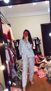 Bộ pijama dễ thương chất kate Thái