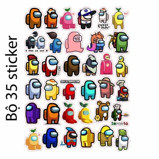 Sticker / Hình dán Game Among Us- (nhiều mẫu Random)