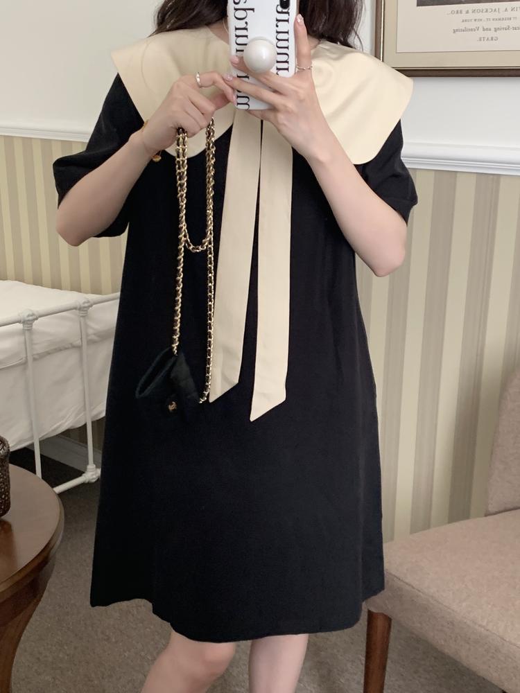 Đầm Ngắn Tay Hai Cách Mặc Trước Và Sau Lưng Thời Trang 50812