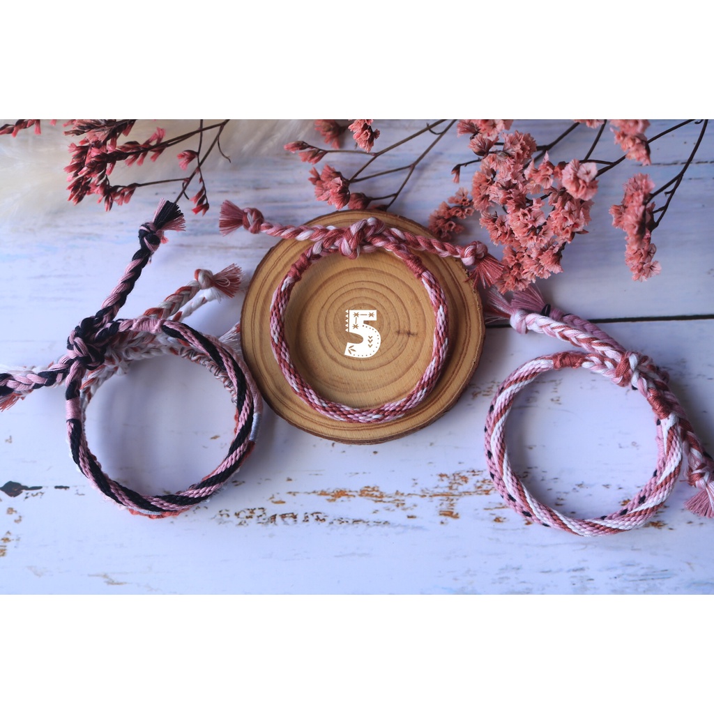 ️Vòng handmade tông hồng đất️