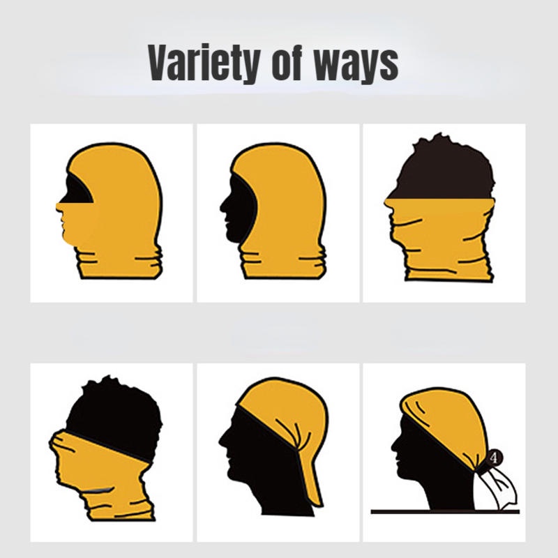 Mũ Trùm Đầu Chống Nắng Họa Tiết Rằn Ri Bảo Vệ Khi Lái Xe