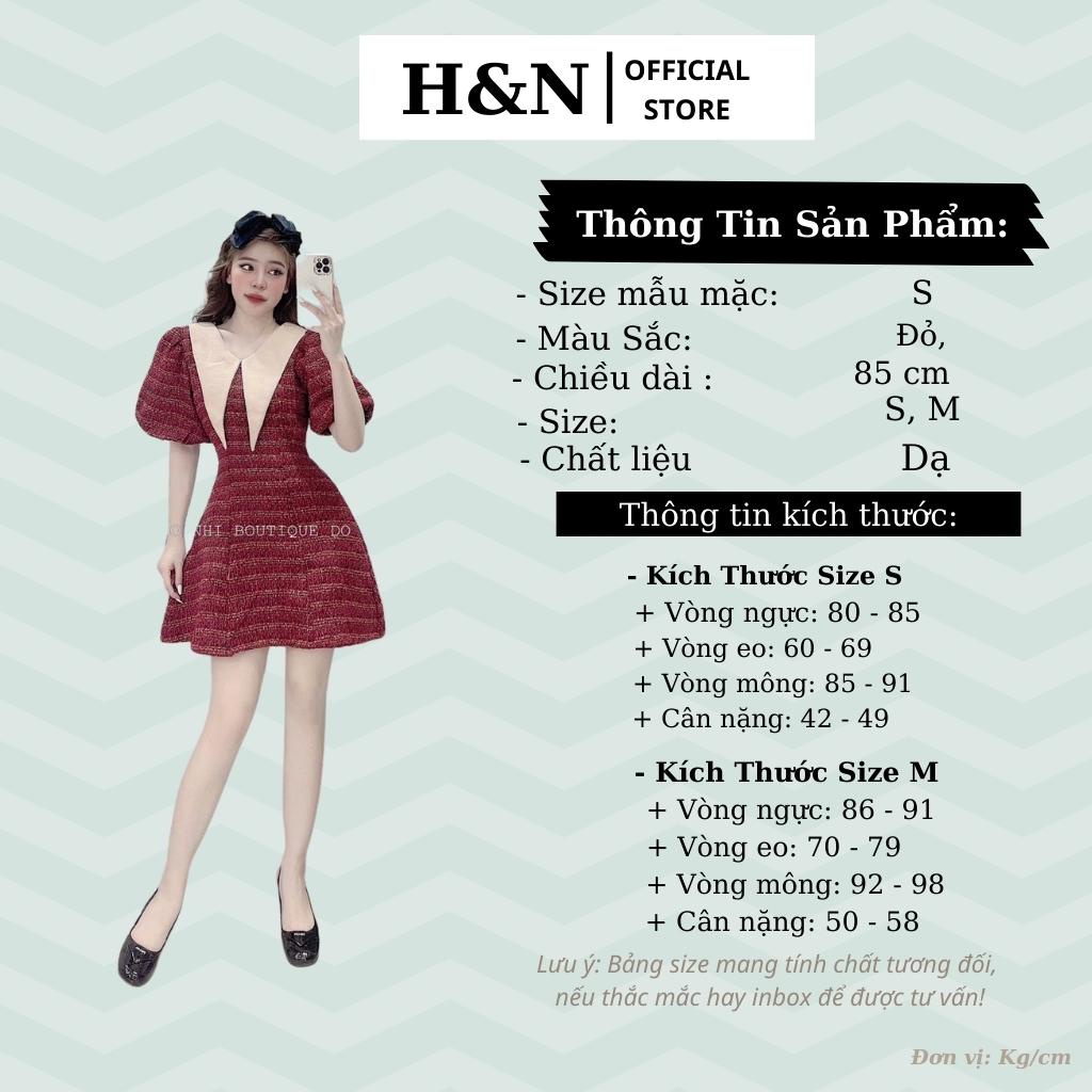 Váy nữ dạ tay bồng dự tiệc Đầm xòe thiết kế xinh đẹp sang chảnh HN Clothing V39 | BigBuy360 - bigbuy360.vn