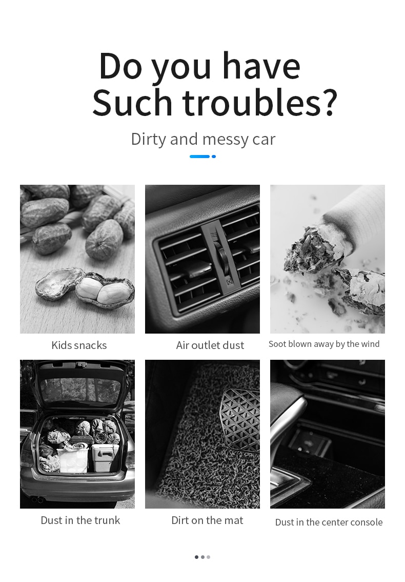 Coletor de poeira do carro mão 120w 9000pa portátil aspirador de pó seco molhado dupla finalidade ferramentas limpeza interior do carro su | BigBuy360 - bigbuy360.vn