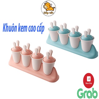 Khuôn làm kem que, 8 ngăn, chất liệu nhựa nguyên sinh an toàn cho sức khỏe hàng cao cấp GD236