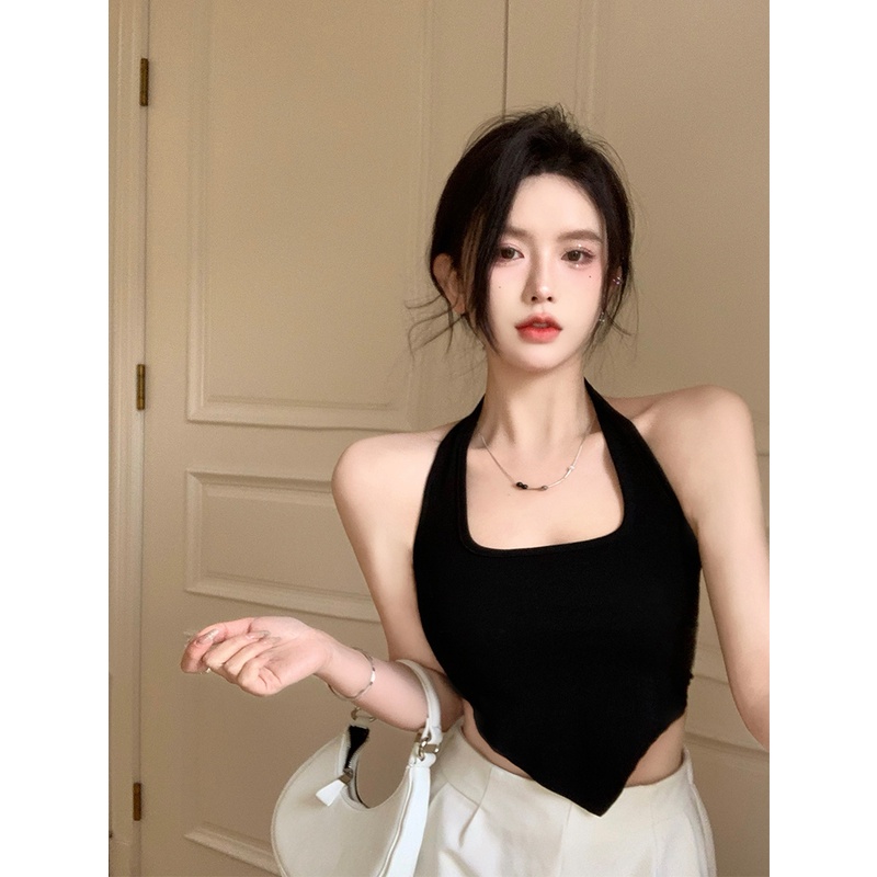 Áo Hai Dây Thiết Kế Độc Đáo Thời Trang Hàn Quốc Quyến Rũ Cho Nữ