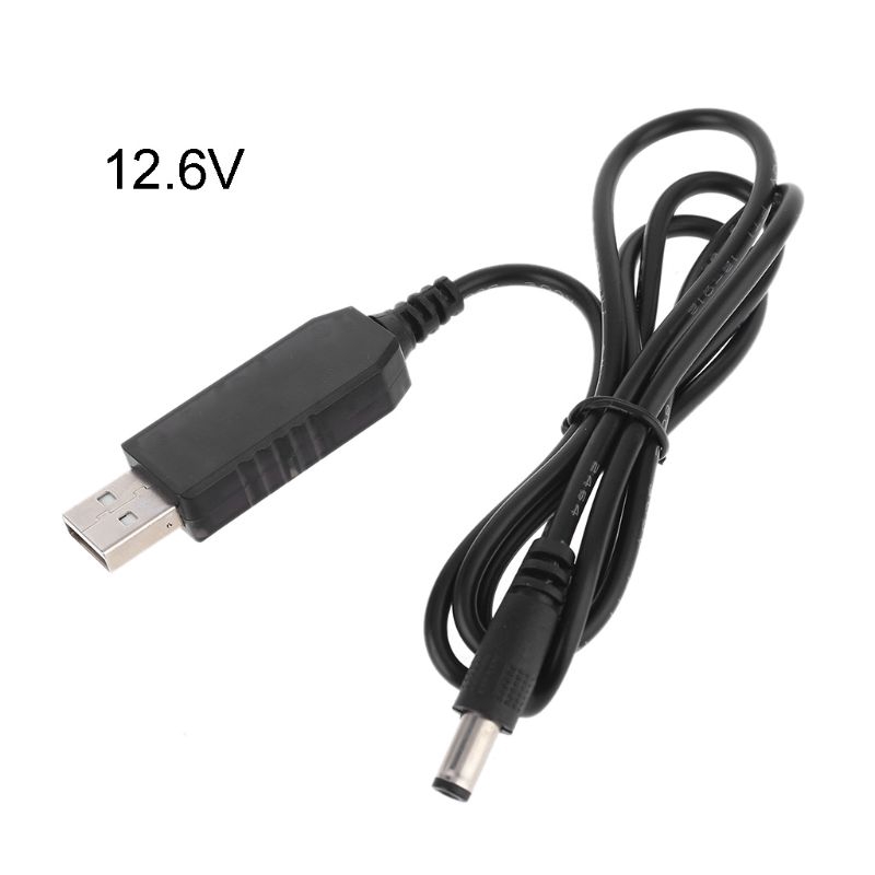 Dây Cáp Sạc Chuyển Đổi Yxa Usb Sang 4.2v 8.4v 12.6v 5.5x2.1mm Cho Pin 18650