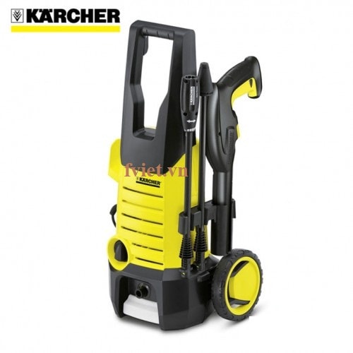 Máy rửa xe gia đình có chỉnh áp Karcher K2 360 KAP kèm bình bọt 0.6L và nước rửa xe