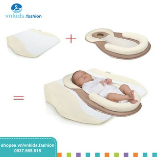 free ship !!! Combo gối chống trào ngược Babymoov và đệm ngủ đúng tư thế Jjovce