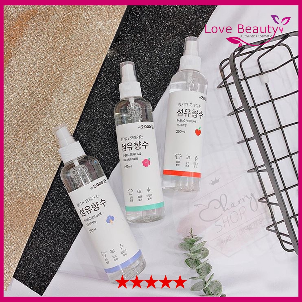 Xịt thơm quần áo Hàn Quốc Fabric perfume