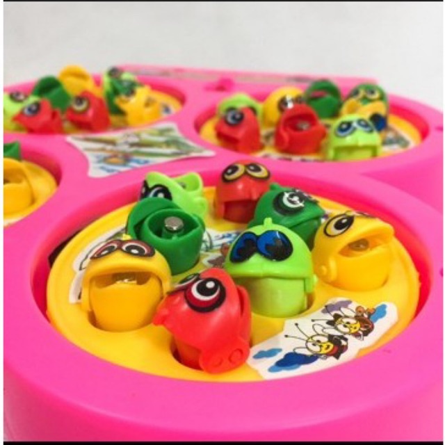 Đồ chơi câu cá nam châm 4 hồ 4 cần có nhạc vui tai