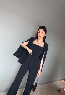 set jum + khoác vest