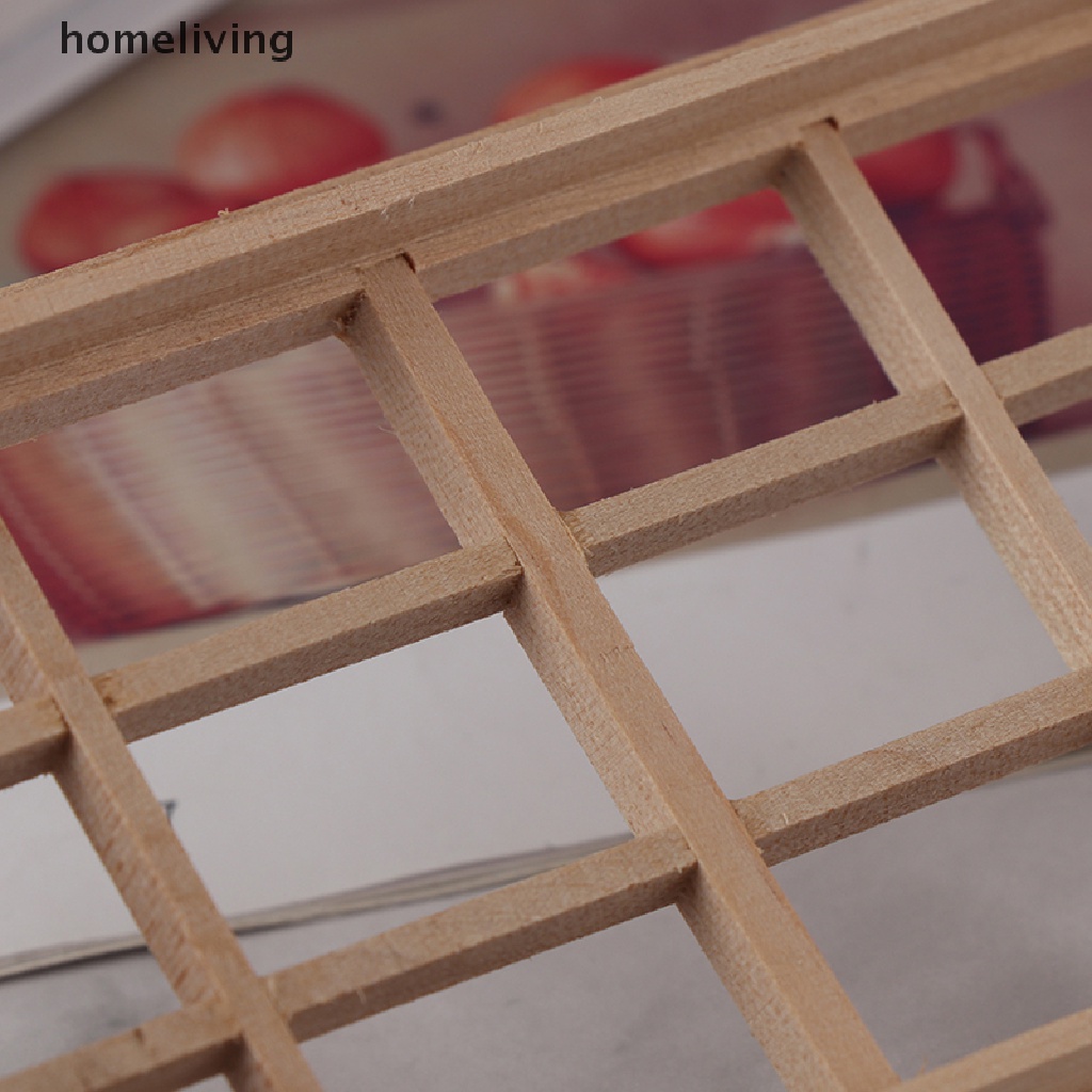 Mô Hình Khung Cửa Sổ 12 Nấc Bằng Gỗ Tỉ Lệ 1: 12 Trang Trí Nhà Búp Bê