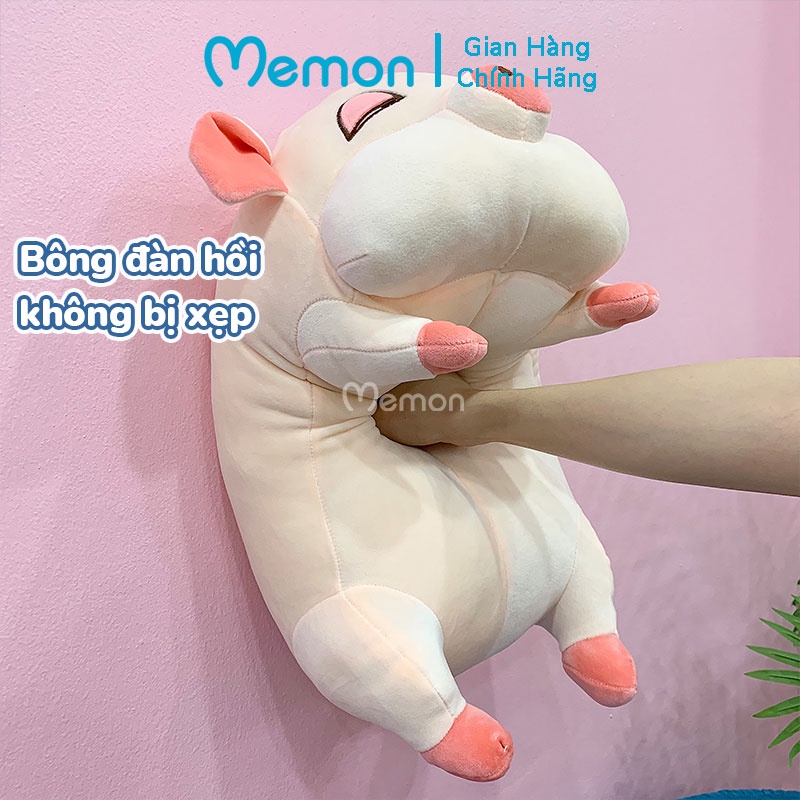 [Mã LIFEMALL2505 giảm 10% đơn 250K] Heo Bông Ngủ Mắt Híp Cao Cấp Memon