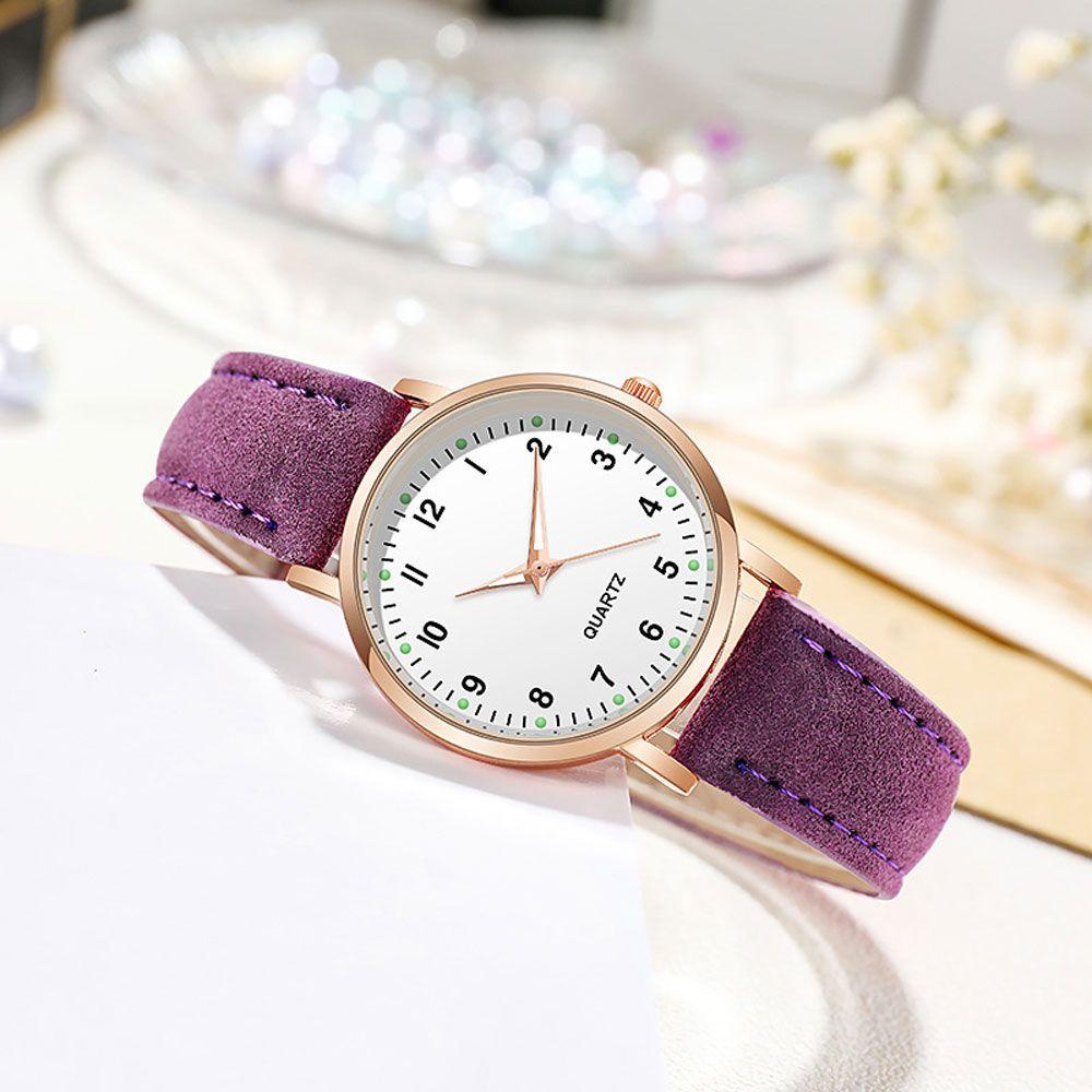 Đồng Hồ Đeo Tay HS Màu Dạ Quang Phong Cách Retro