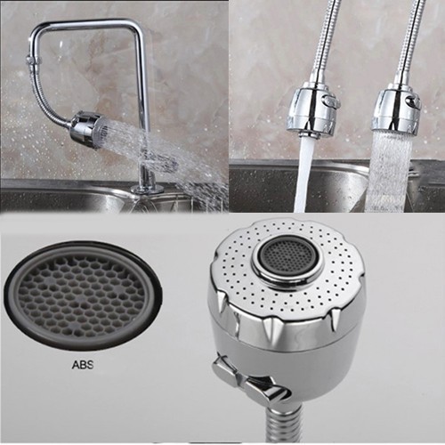 Đầu Vòi rửa chén Tăng Áp công tắc đổi kiểu _ bông tăng áp rửa chén ABS si inox cao cấp - 18cm