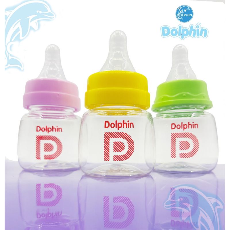 Bình sữa sơ sinh Dolphin 60ml không BPA an toàn cho bé