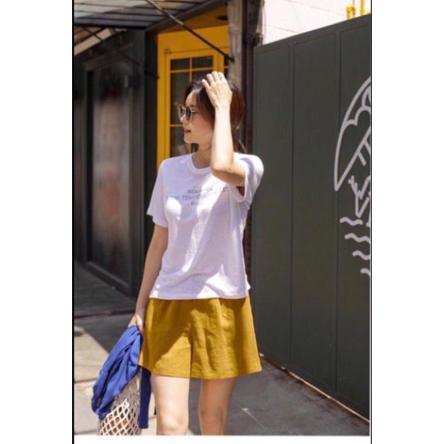 Quần sooc đũi vải cạp chun cho nữ | BigBuy360 - bigbuy360.vn