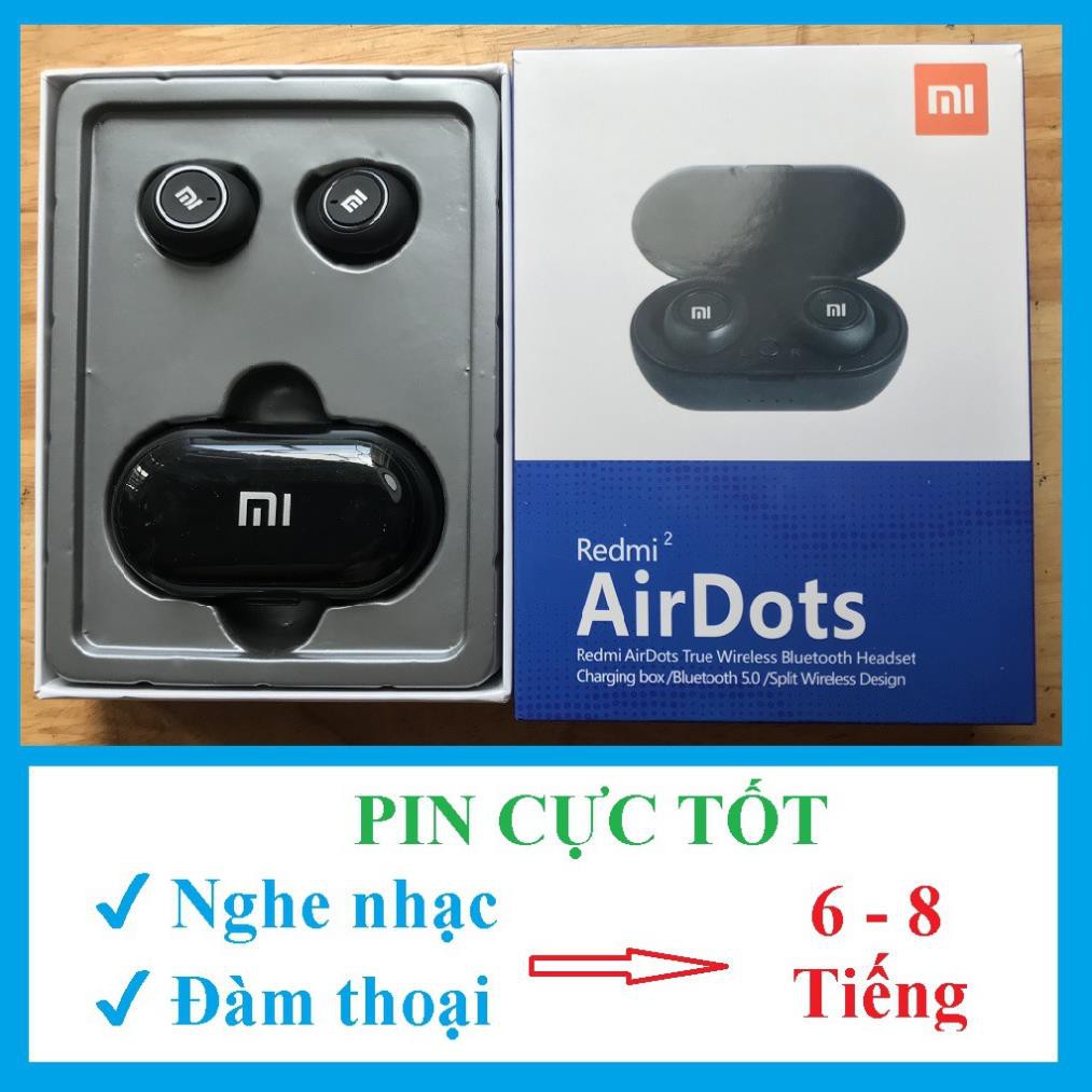 Tai nghe bluetooth Xiaomi - Airdots redmi 2 - bluetoth Thể thao -Bass cực hay⚡ | BigBuy360 - bigbuy360.vn