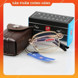 Kính lão thị viễn thị gập gọn tặng bao da Hàng Nhật cao cấp BẢO HÀNH 1 ĐỔI 1 ( Ảnh chụp thật) UY TÍN Cam kết chất lượng