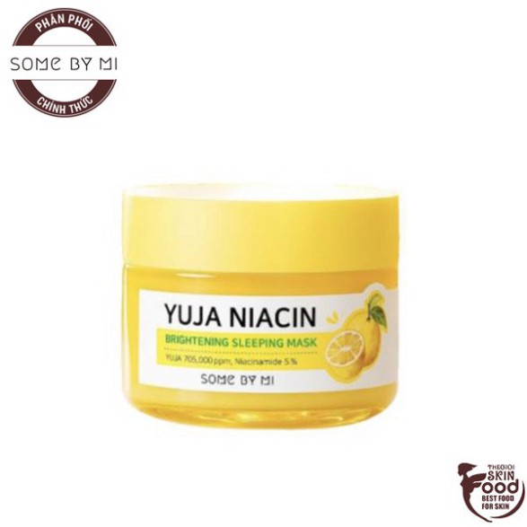 Mặt Nạ Ngủ Dưỡng Trắng Some By Mi Yuja Niacin 30 Days Miracle Brightening Sleeping Mask 60g