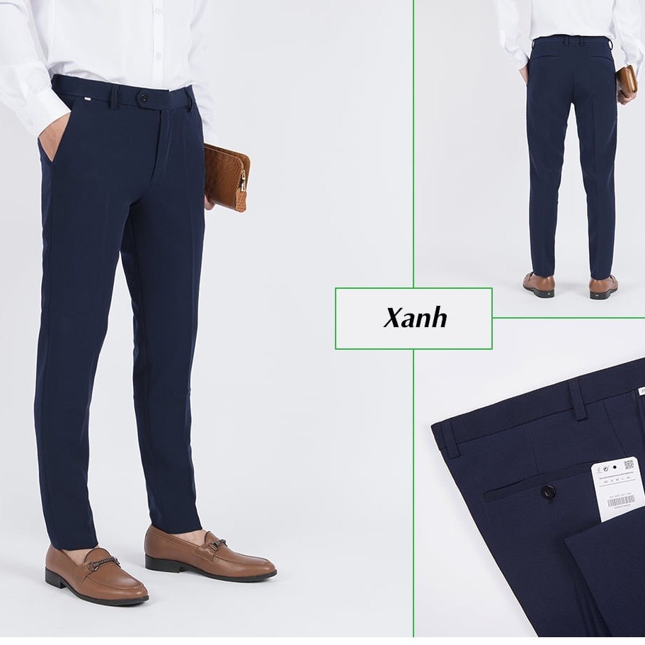 Quần tây nam quần âu nam vải tuyết dáng slimfit co giãn nhẹ giá rẻ chất lượng tốt