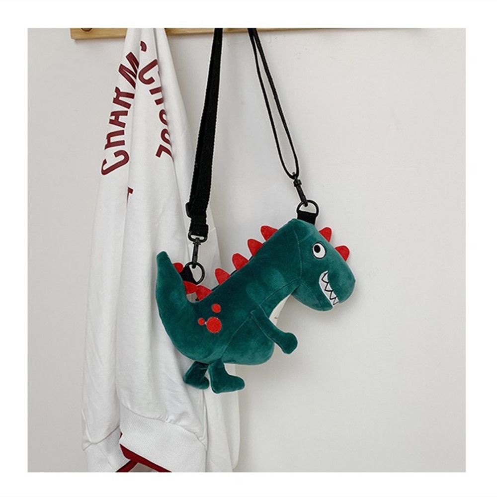 Túi đeo chéo hình khủng long nhồi bông dễ thương cho bé