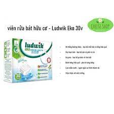 Viên Rửa Chén Bát Ludwik Dòng Eco Hộp 30 Viên Hoàn Toàn Từ Thiên Nhiên Cực Kỳ An Toàn Cho Sức Khỏe