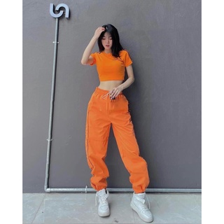 Set Croptop Bom Thụng Siêu Chất Đồ Bộ Nữ Cotton Loan Định Boutique LD255